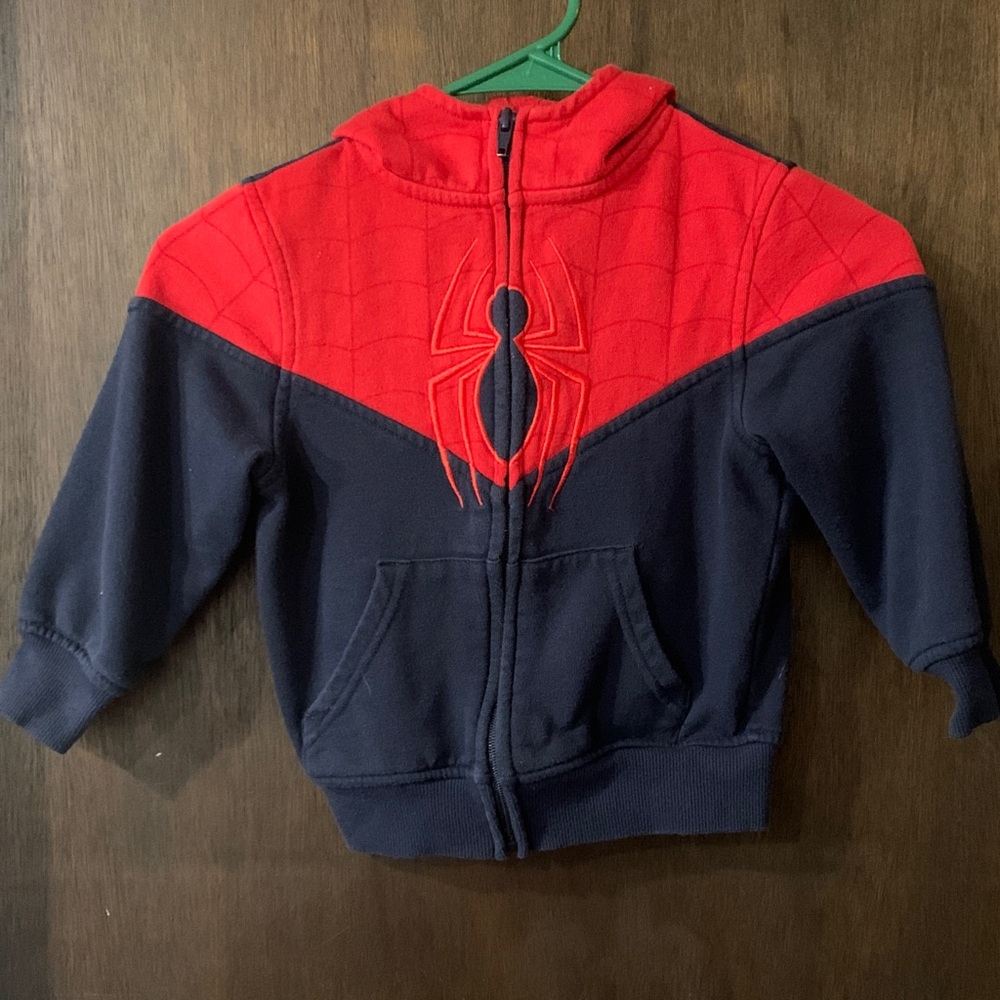 *4/$20* Spiderman Red and Black Hoodie 4T